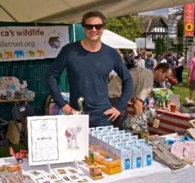 Colin Firth on ECO stall