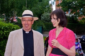 Father Kevin Morris and Sophie Ellis Bextor