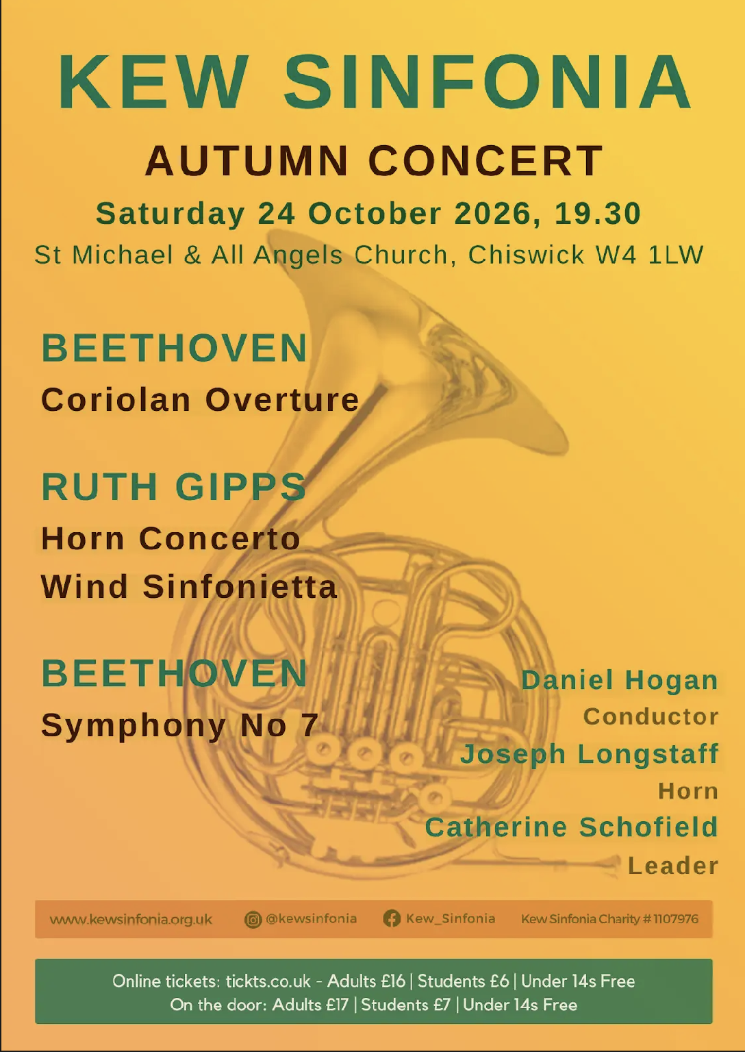 Kew Sinfonia Autumn Concert