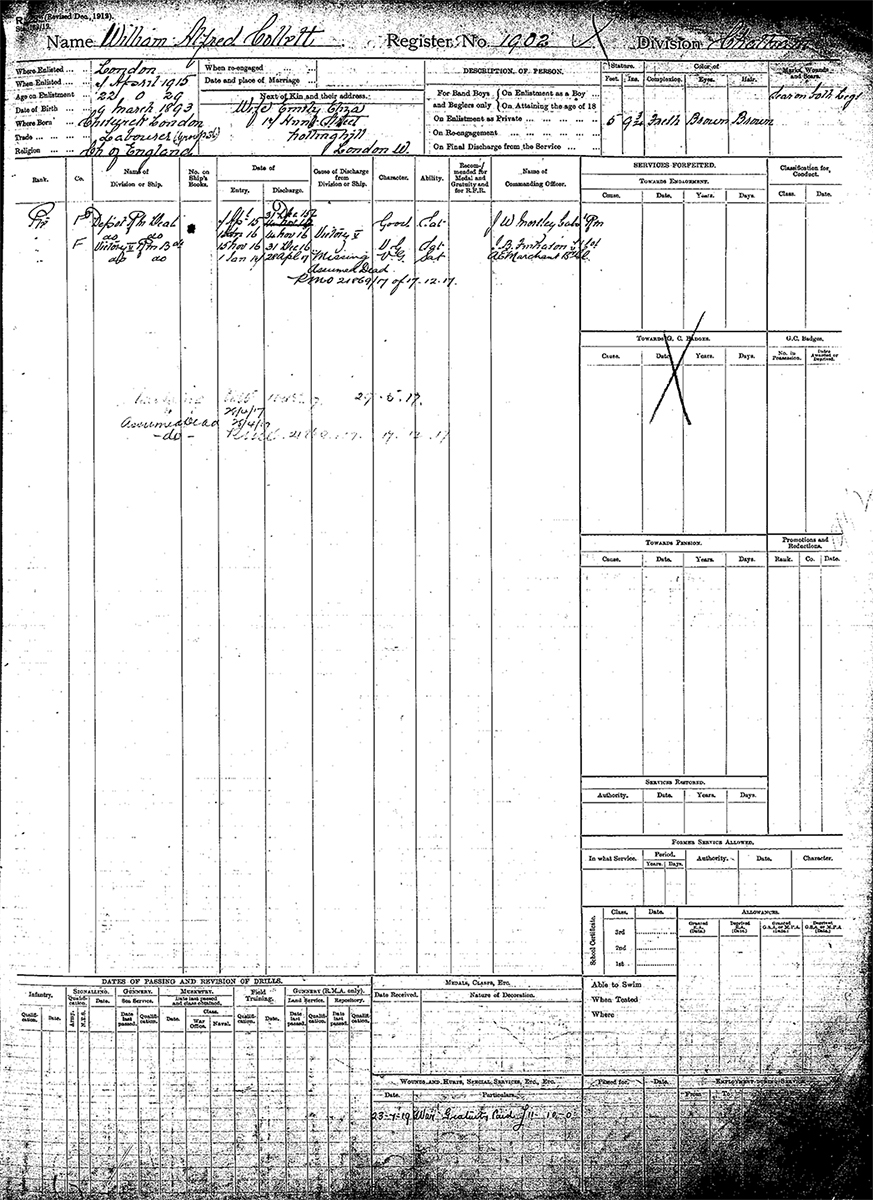 Royal Marines Register of Service